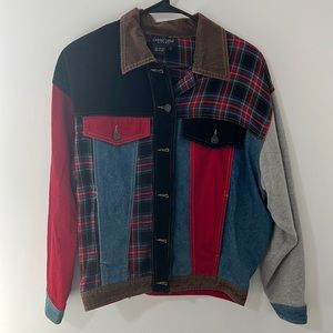 Vintage Patch-worked Jean Jacket